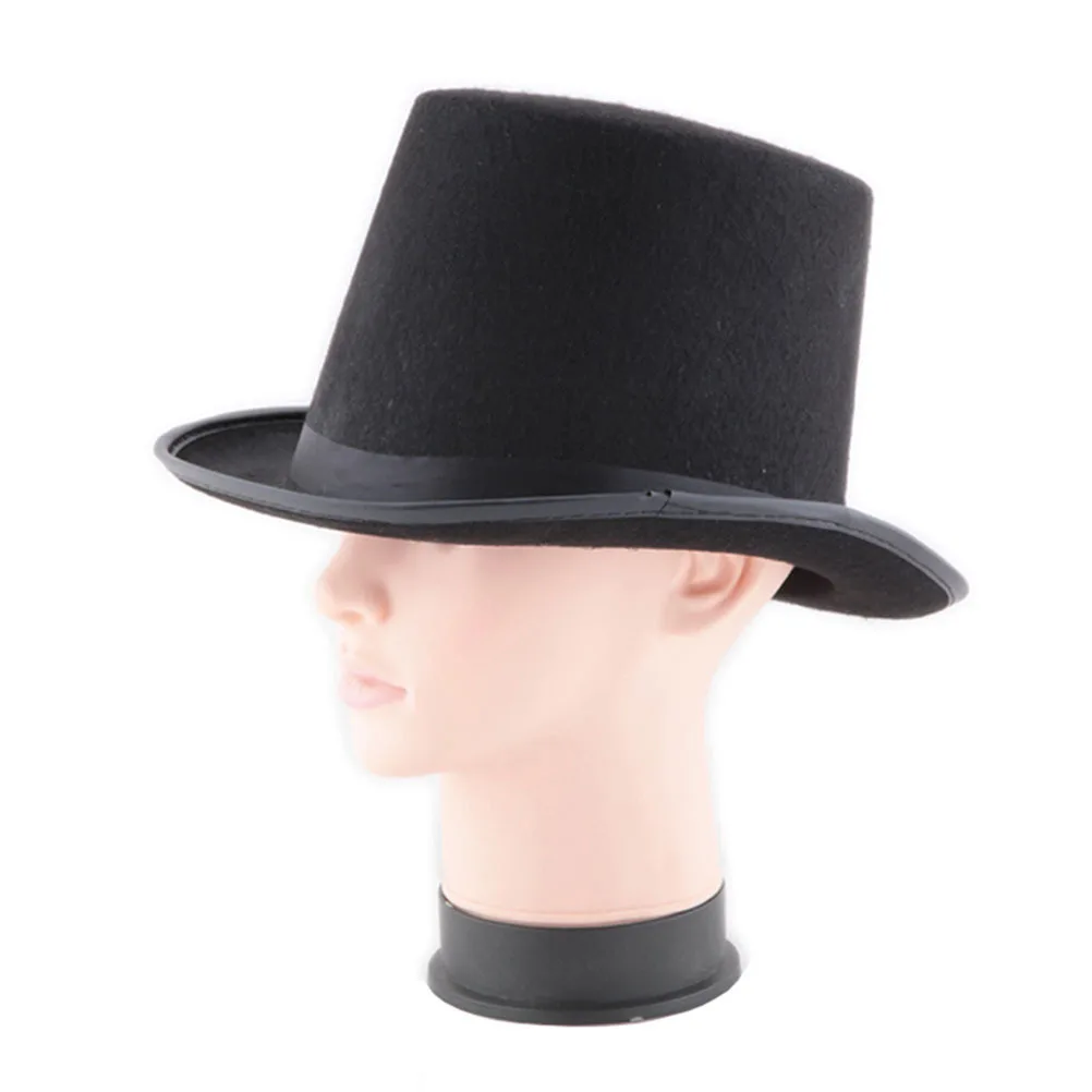 

2pcs Performance Tophat Felt Hat Festival Easter Party Stage Costume Dress Up Prop Lightweight Soft Comfortable Photo