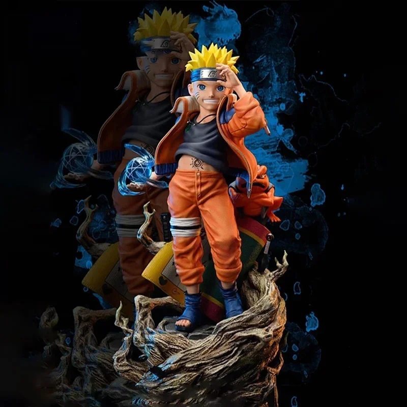 DL Naruto 30CM Juvenile Ninja Series 01 Convertible Model Desktop Ornaments Car Decorations Birthday Gift Anime Figures Toys