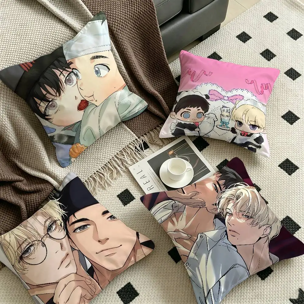 B-Backlight-BL Manhwa pillow cover sofa cushion cover home room decoration children gift