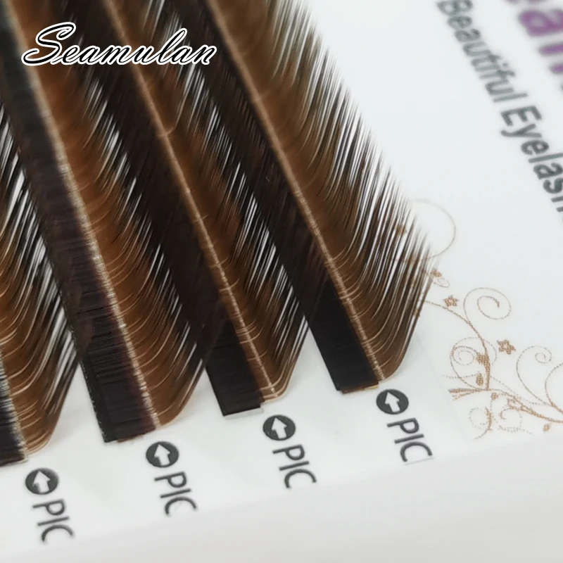 Brown Eyelash Extension Mink Eyelashes Soft Russian Volume Fake Lashes Color Natural Lashes 0.07 0.10 Thickness Makeup Maquiage