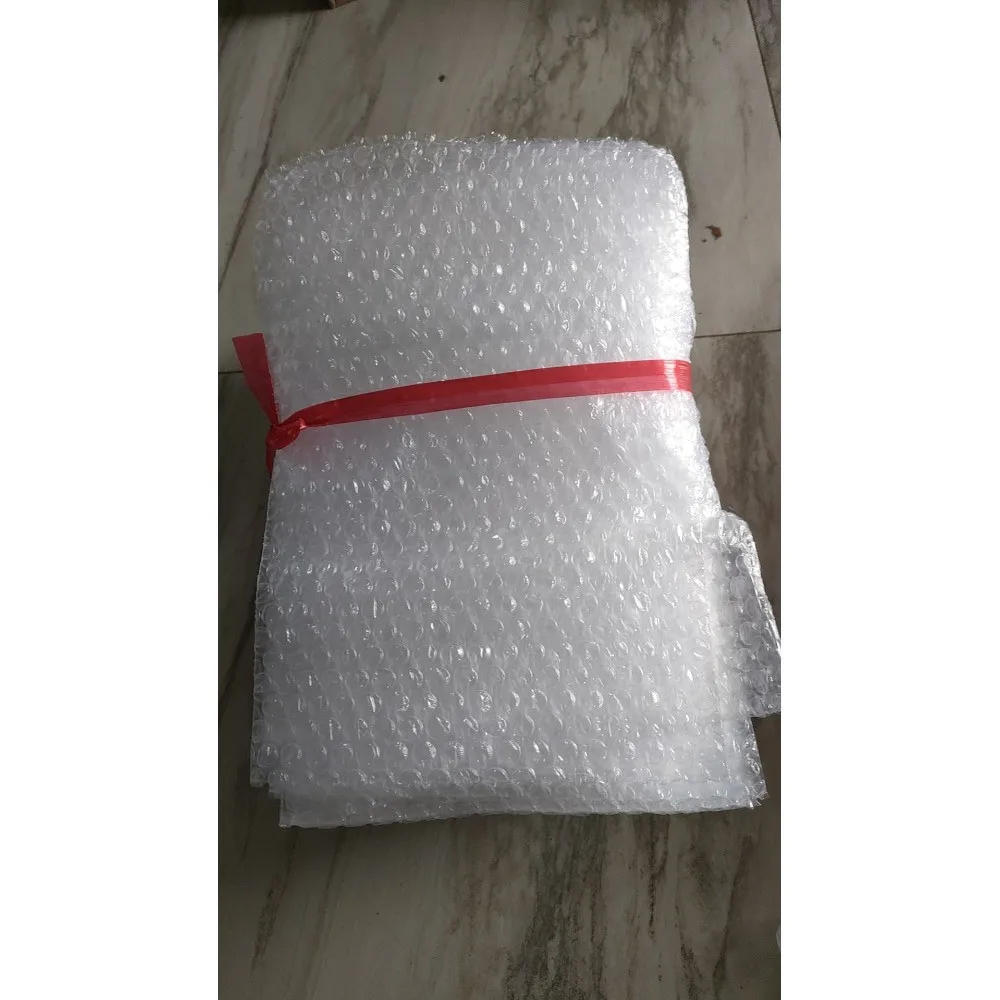 50 stks 20x30 cm Plastic Wrap Envelop Witte Bubble Verpakking Zakken PE Clear Schokbestendige Verpakking Zak Dubbele Film Bubble Zak