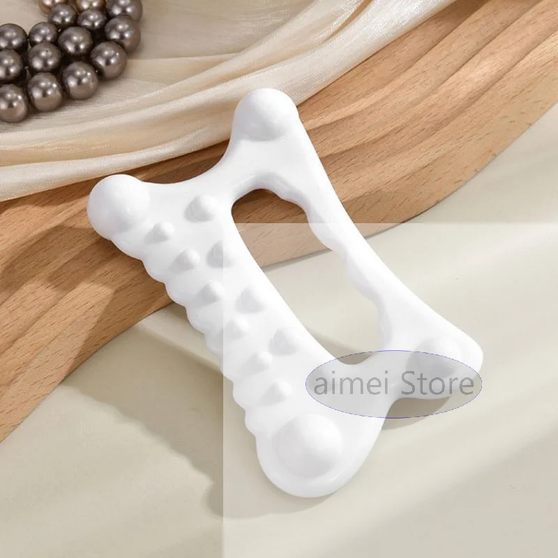 Wavy-edged Facial Scraping Tool Face Lift Muscle Relief Massage Board Portable Full Body Massager For Women Adults