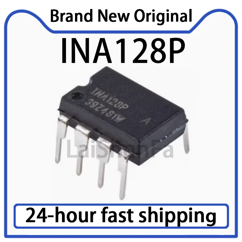 1PCS INA128P INA128 Precision Instrument Amplifier Plug in PDIP-8 Original Stock