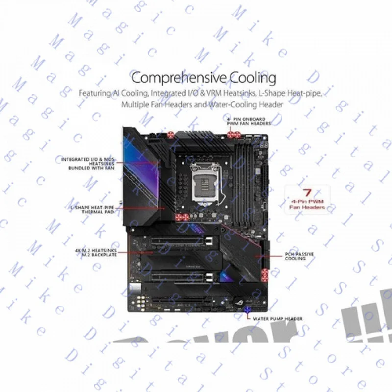 UU  95new FOR ASUS ROG STRIX Z590-E GAMING WIFI Motherboard Intel Z590 LGA 1200 DDR4 ATX