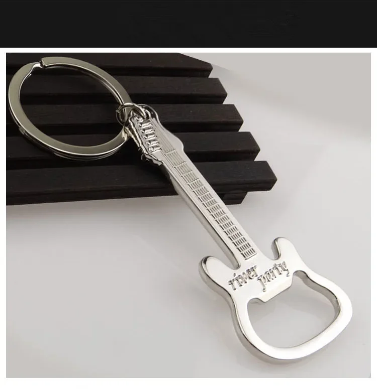 

Creative Guitar Beer Bottle Opener Musical Instrument Style Activity Small Prize Gift Metal Bottle Opener LM 003