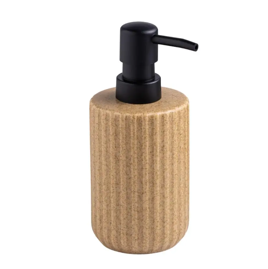 Retro Style Ceramic Soap Dispenser 350ml/11.6 oz Ceramic Soap Pump Dispenser Can Fill Liquid for Bathroom/Kitchen Soap Dispenser