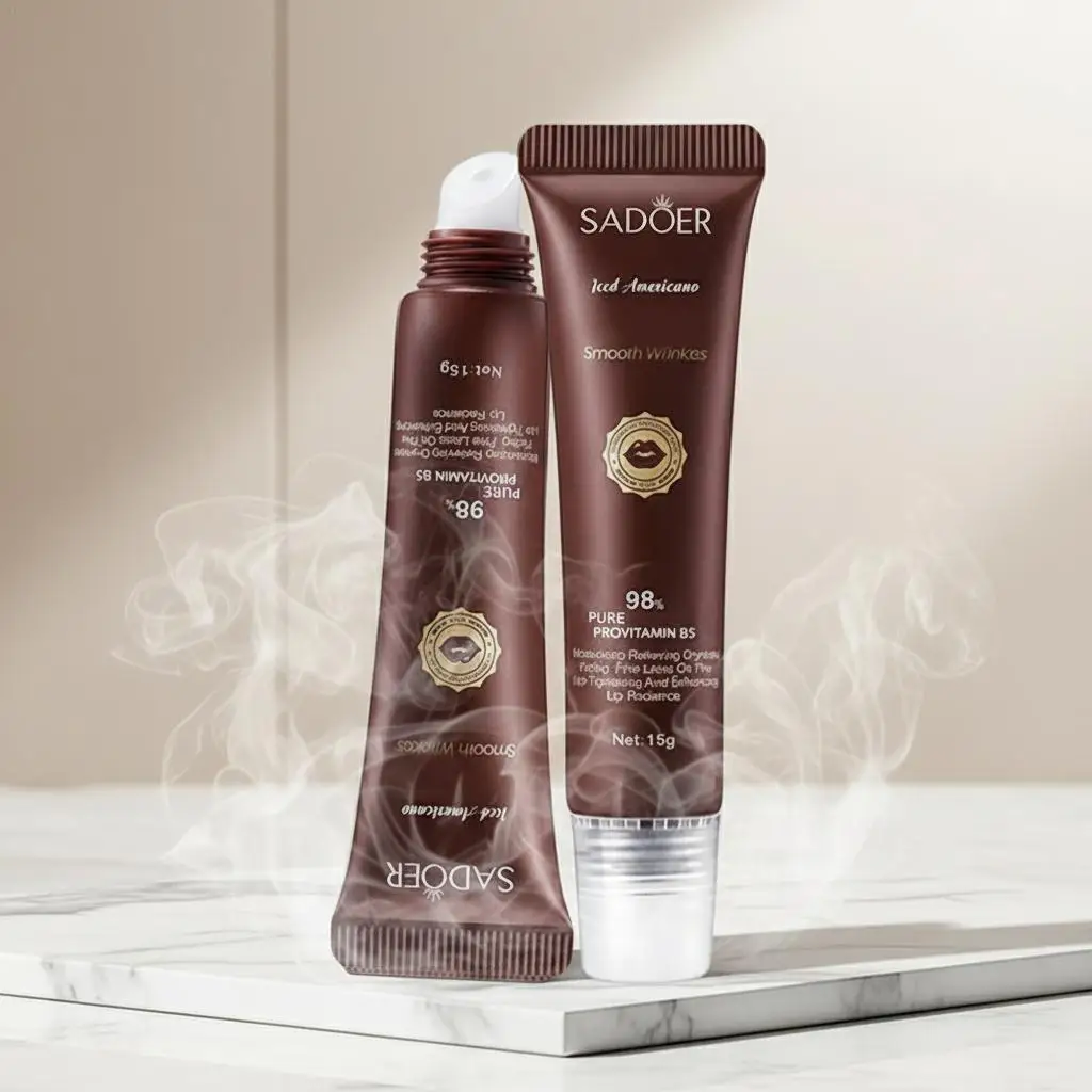 Nowy Balsam do ust o smaku lodowej kawy amerykańskiej - nawilżający balsam do ust, specjalnie zaprojektowany dla suchych ust