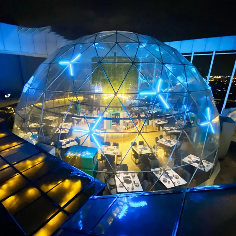 PVC Transparent Spherical Restaurant Tent Outdoor Party Room Open-Air Windproof Transparent Ball