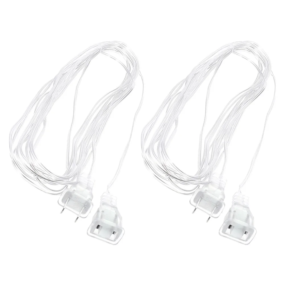 2 Pcs LED Extension Cord Curtain Lamp Tool Light Accessory Lantern Cords Lights for Wire Post