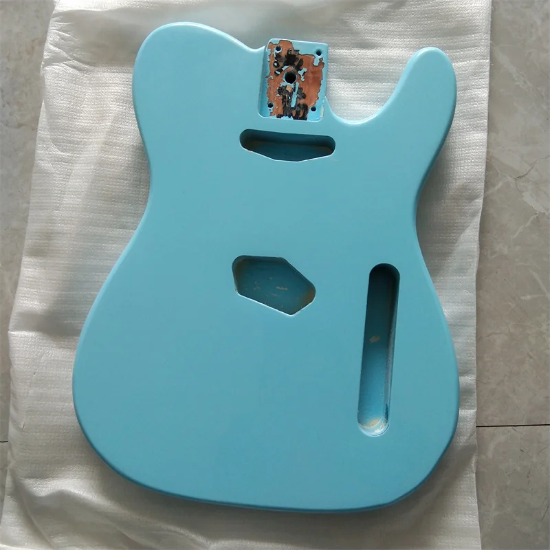 Blue 6 Strings TL Style Alder Electric Guitar Body  2s Route  BJ661