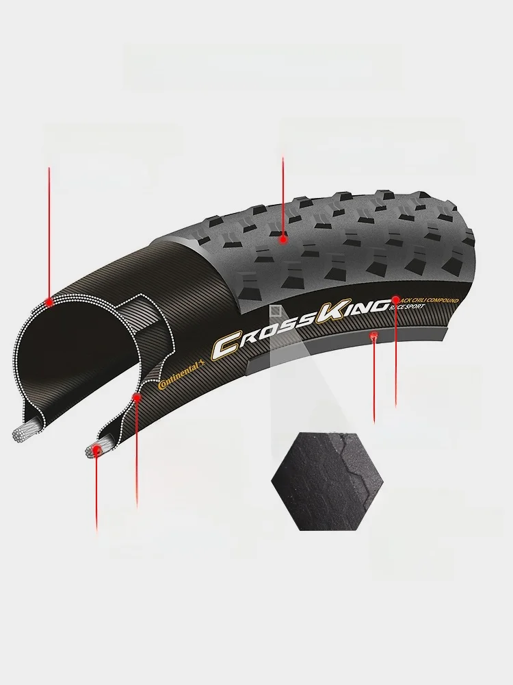 

Continental Mountain Bike Outer Tire 29 Inch 20 Off-Road Cetition Bicycle Anti-Stab Universal Iatable Tire
