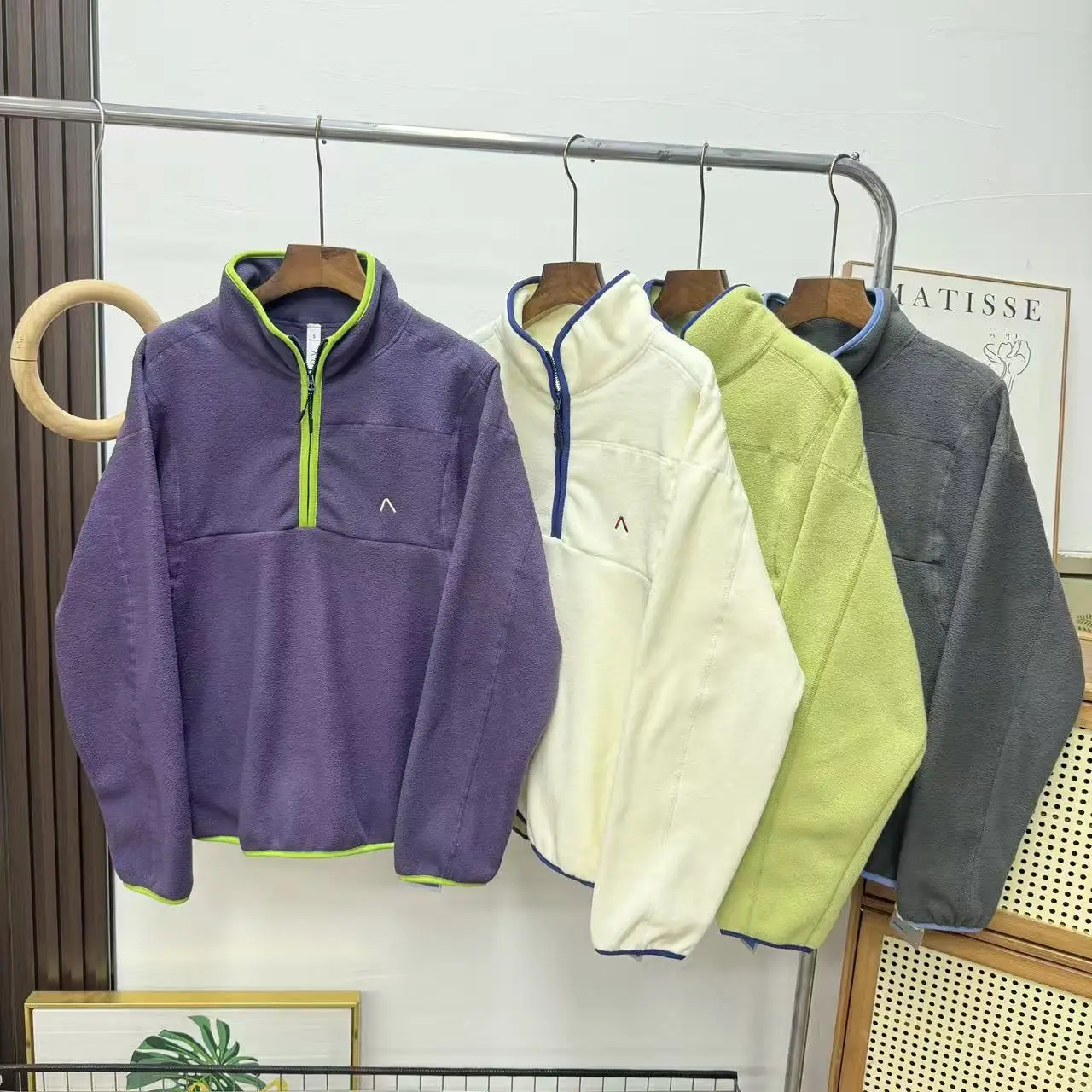 

Outdoor Hoodie Design Sense f Zipper Soft Skin-friendly Double-sided Fce Polyester Fiber Long Sve Commute Sle