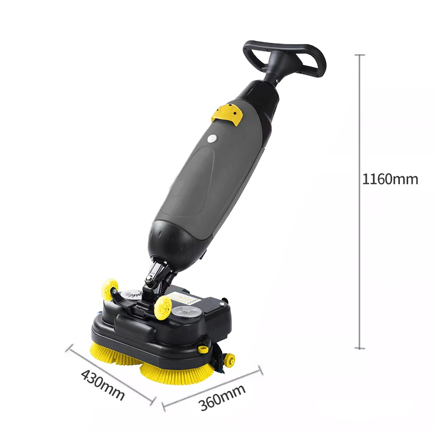 36V New Design Walk Behind Electric Mini Floor Scrubber Machine for Home or Shop Floor Washing