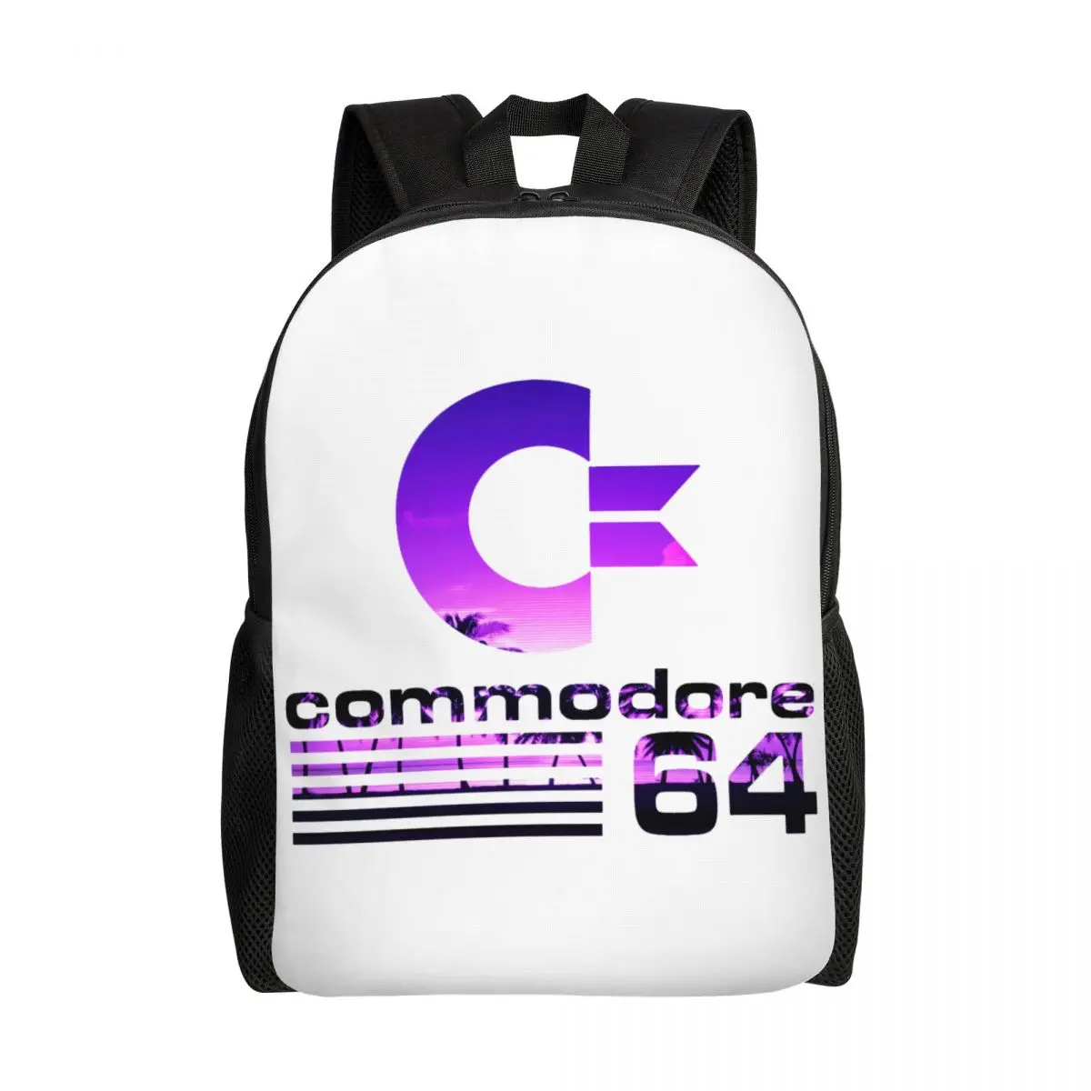 

Commodore 64 Sunset Vaporwave Backpacks for Girls Boys School College Travel Bags Men Women Bookbag Fits 15 Inch Laptop