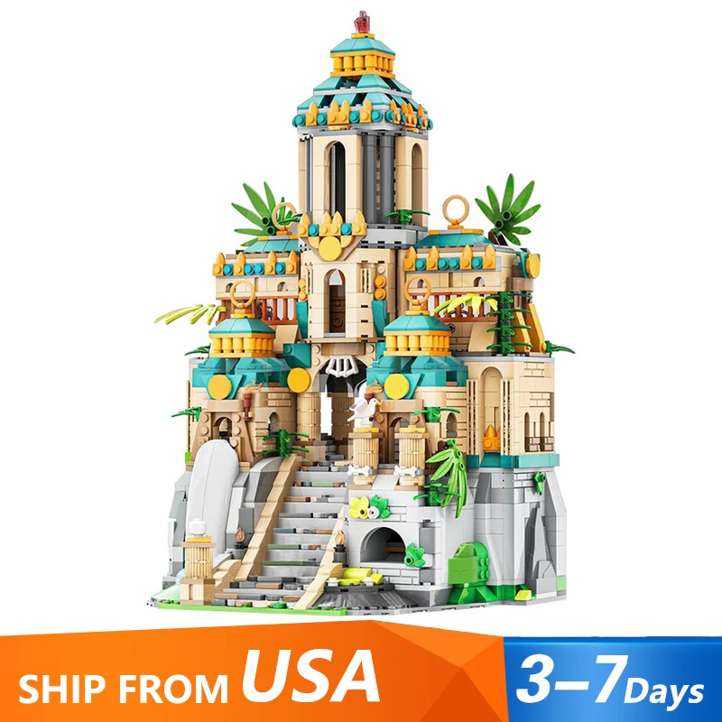 

1395 PCS Medieval Castle The Lost Temple Building Blocks Set MOC-172184 Movie Game Architecture Model Toys Gift for Adults Kids