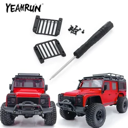 YEAHRUN 2Pcs/Set Nylon LED Headlight Cover Guard Grille for TRX-4M Defender 1/18 RC Car Truck Model Decoration Parts