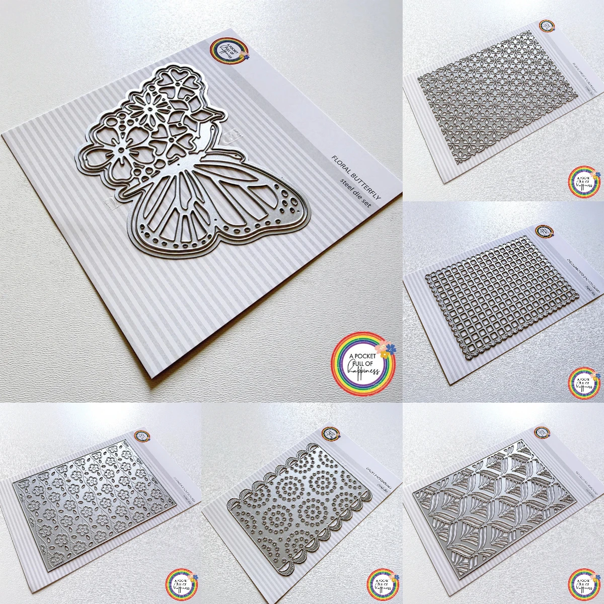 Optical Illusion Background New Metal Cutting Dies For Craft Embossing Make Paper Greeting Card Making Template DIY Handmade