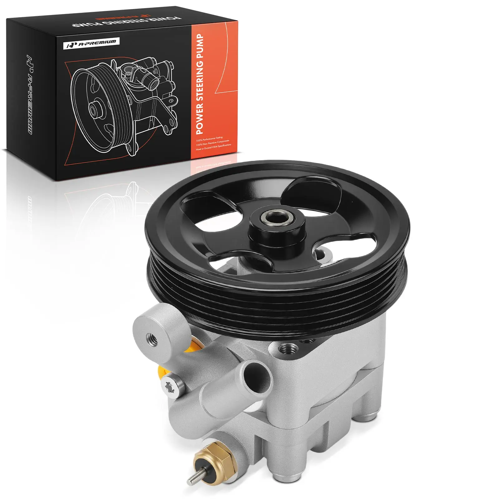 A-Premium Power Steering Pump with Pulley+Sensor for Subaru Outback Legacy 2000-2004 Baja 2003-2006