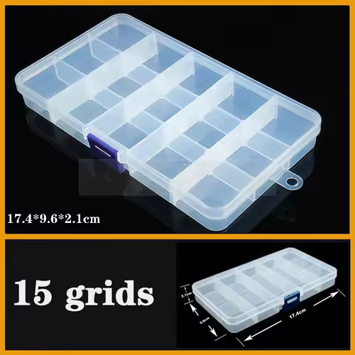 Transparent Plastic box Screw Compartment Box Jewelry Earring Display Case Container Clear Terminal Organizer Tool Storage boxes - Image 17