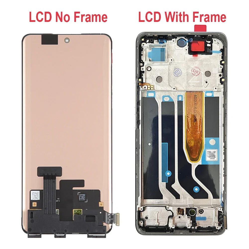 6.7\'\' AMOLED For OPPO Realme 10 Pro+ Plus RMX3687 RMX3686 LCD Display Touch Screen Digitizer Assembly