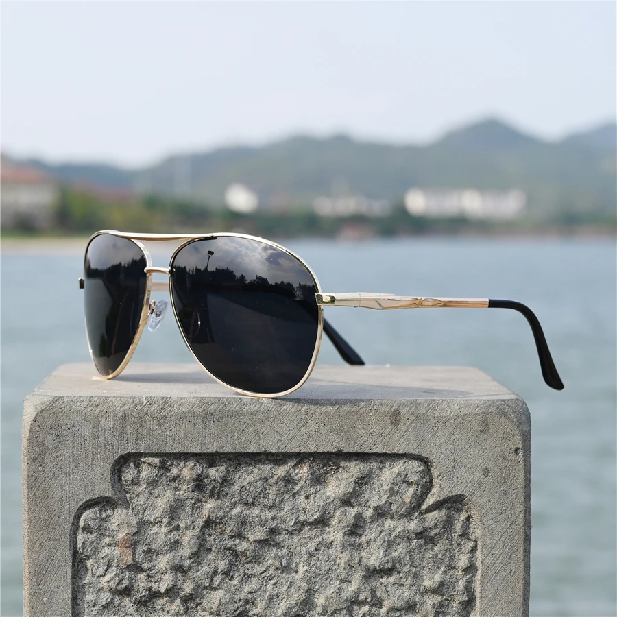 Vazrobe (160mm) Oversized Mens Polarized Sunglasses Driving Sun Glasses for Man Fat Face Wide Head Male Sunglass Aviation