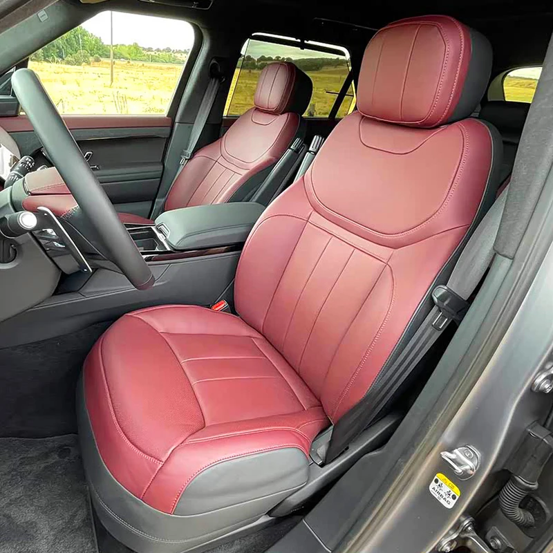 Custom Fit Car Accessories Seat Covers Full Set Specific for Land Rover Range Rover Sport Discovery 3 4 5 Defender Freelander