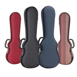 Custodia rigida per Ukulele custodia leggera Soprano concerto tenore 21 23 24 26 pollici Ukelele grigio rosso blu Mini accessori per chitarra Gig