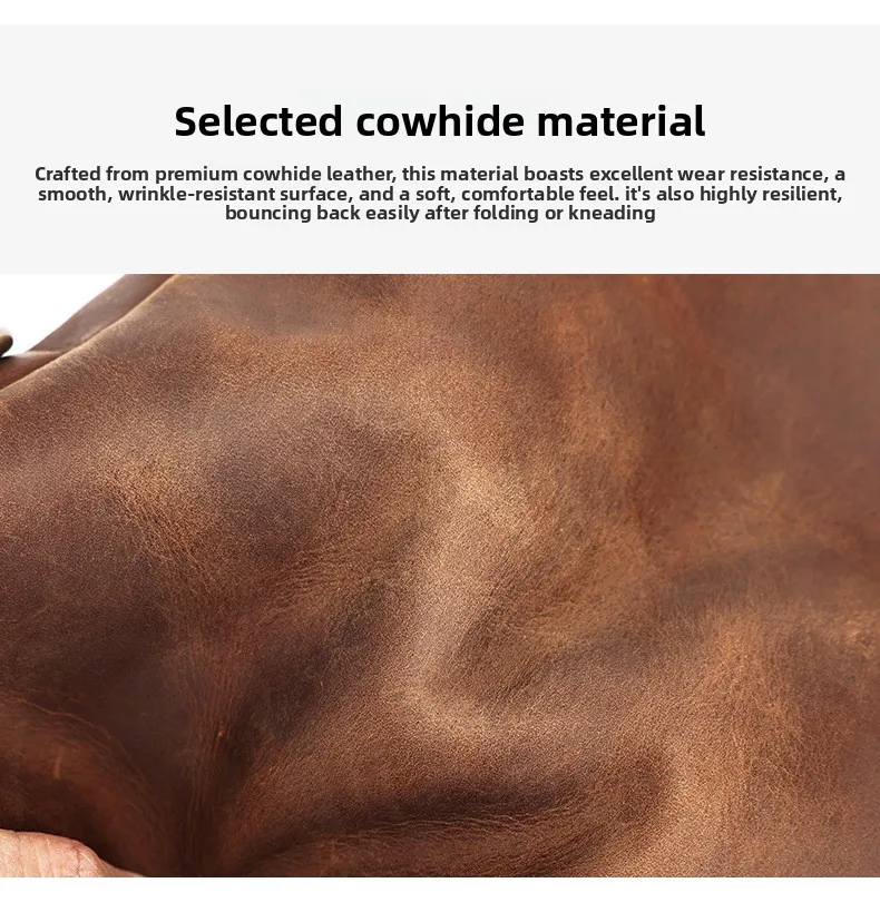 حقيبة هاتف أمريكية كلاسيكية من الجلد المحبب للرجال - محفظة صغيرة كلاسيكية بكتف واحد وخفيفة الوزن