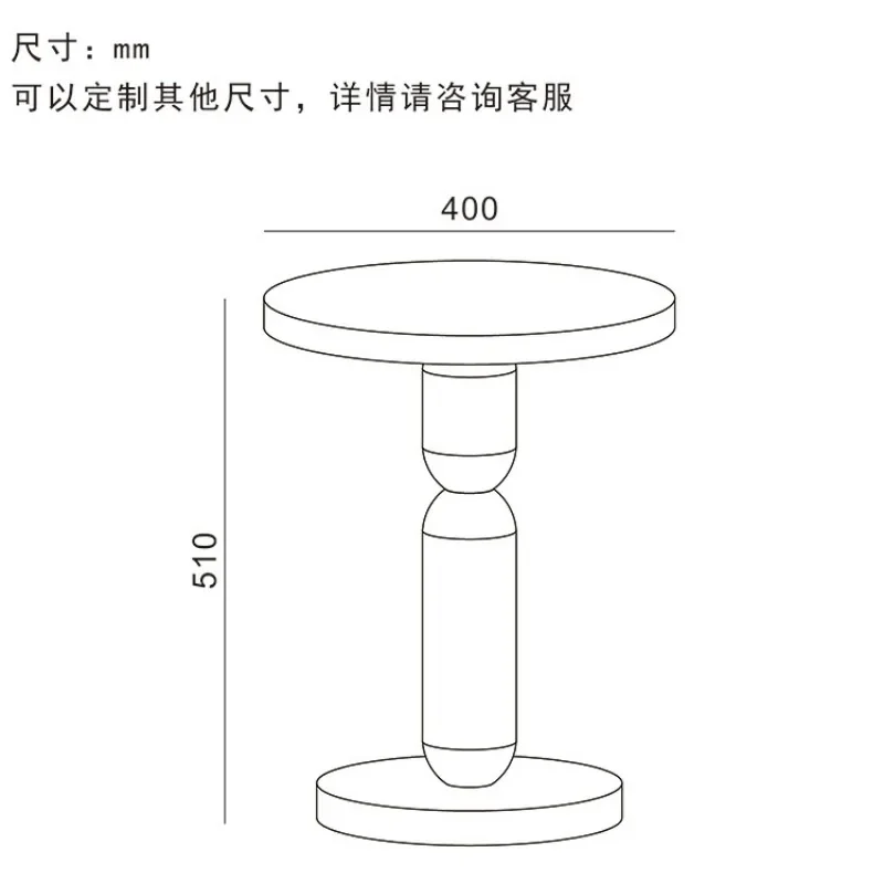 New Round Gradient Color Coffee Table Small Apartment Home Living Room Furniture Italian Simple High-end Acrylic Side Table