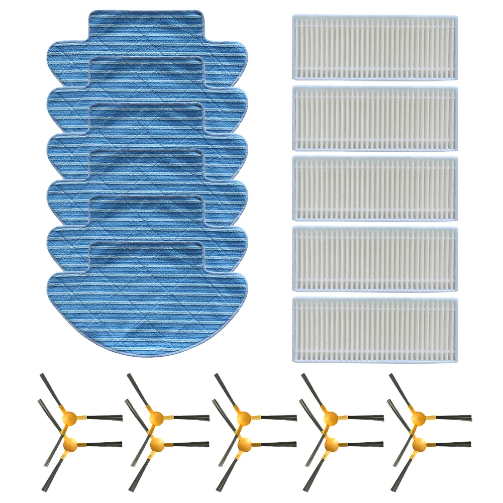 Upgrade Your Vacuum with Replacement for Spin Edge Side Brush Mop Cloths Rag Filter for Haier T550W and for ikohs for netbot for