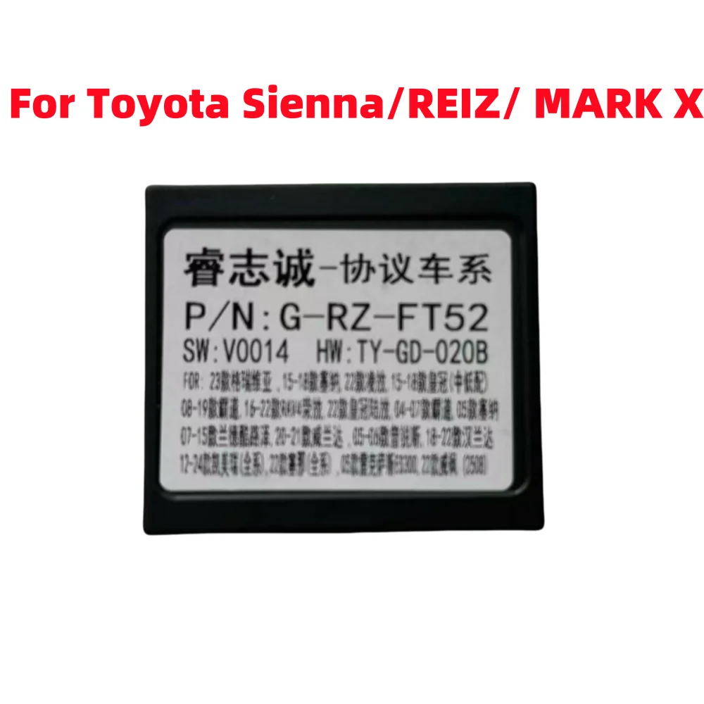 Canbus Box RZ-FT52 RZ-FT01 For Sienna/REIZ/ MARK X/Prado/Land/CHR/RAV4/Camry//Corolla 16 Pin Power Cable Android 2 Din Car Radio