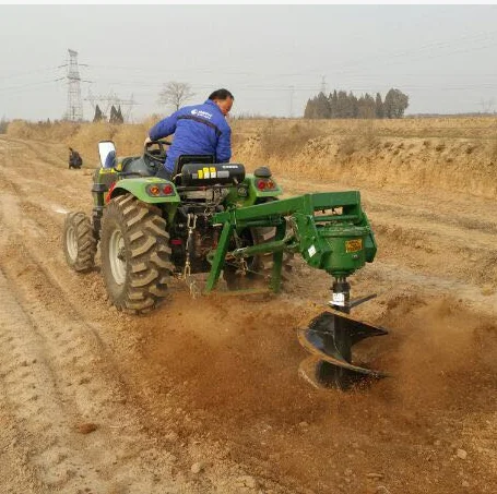 Truck-mounted Pit Drill  Tractor Rear Digger Engineering Foundation Building Piling Machine Tree Planting Digging Rig