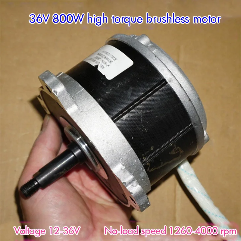 800W High-Power Brushless Motor Neodymium Strong Magnetic 36V High Torque Thruster Drive for Car