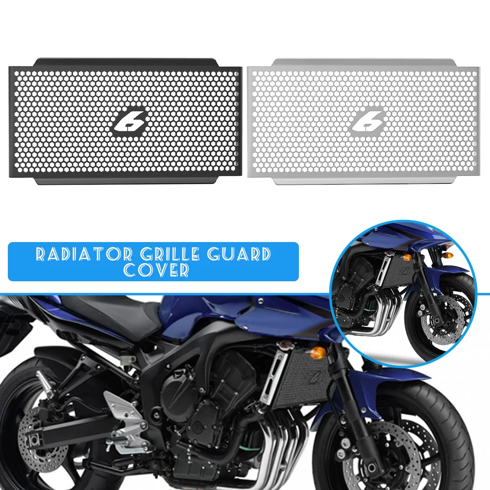 Motorcycle Radiator Guard Grille Metal Cover for Yamaha FZ6 FZ 6 FAZER 2007 2008 2009 2010 Protector Models Accessories