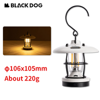 Naturehike BLACKDOG Retro Hanging Light Outdoor Camping Picnic Lantern Rechargeable Ultralight LED Lamp Waterproof Portable 220g