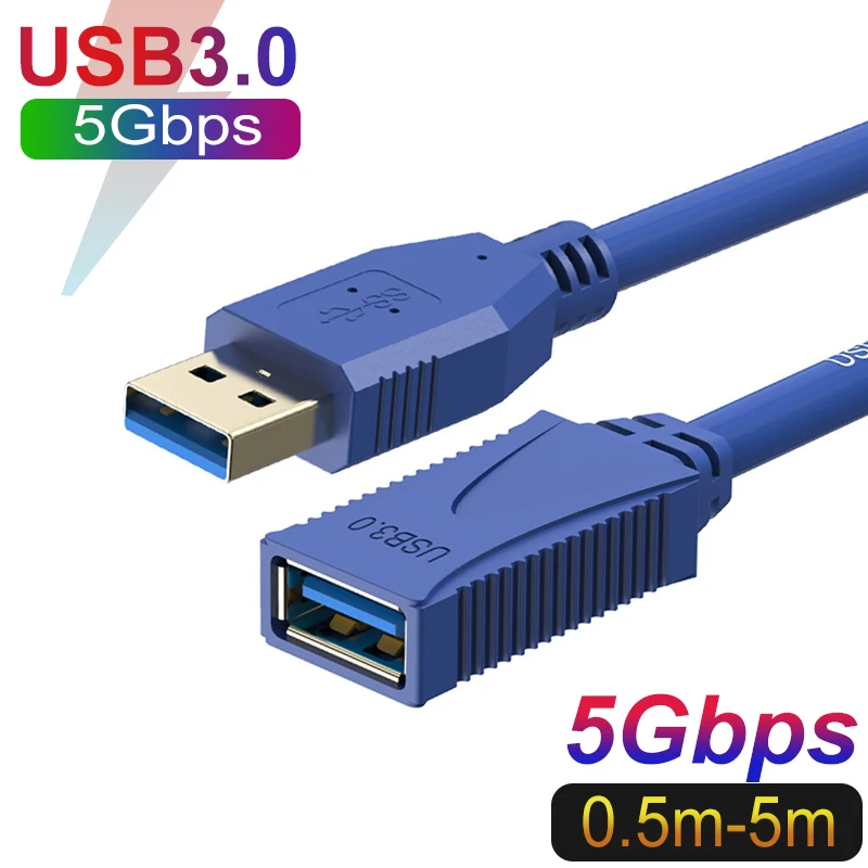 

USB3.0 Extension Cable for Smart TV PS4 Xbox One SSD USB to USB Cable Extender Data Cord Mini USB3.0 2.0 Extension Cable