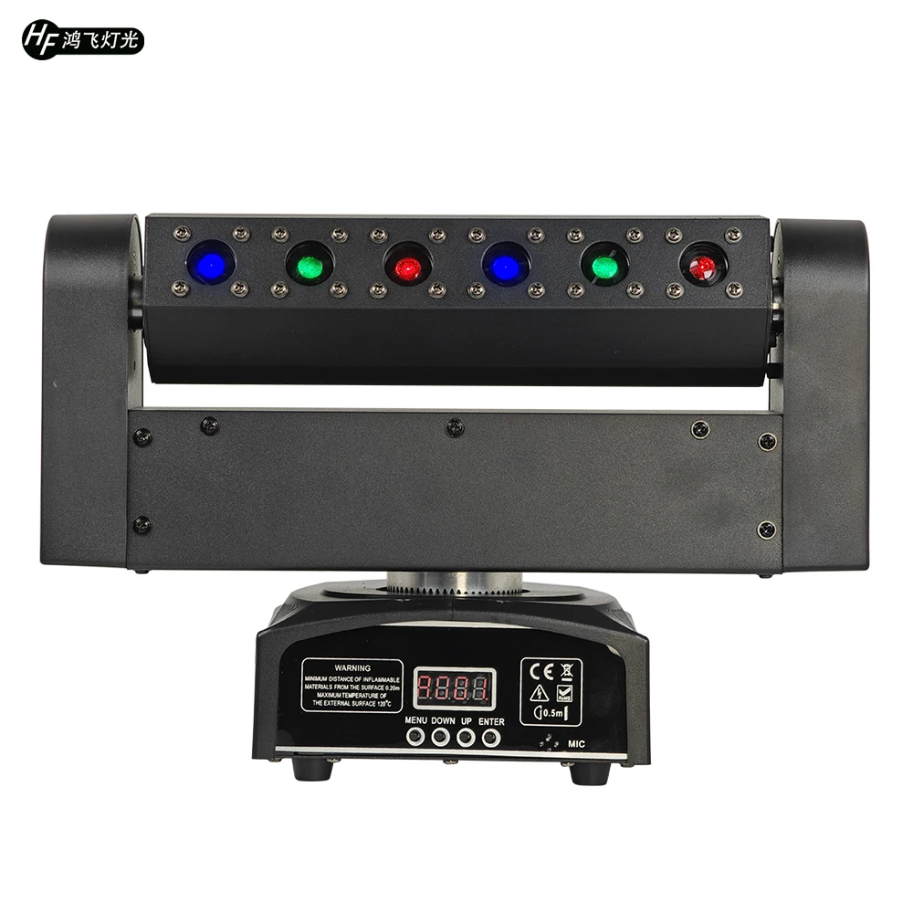 6 Eyes Moving Head RGB Laser Light Stage Light 3-color Scan Lser Light Moving Head Beam Laser Light