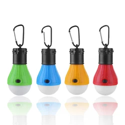 Linterna LED para acampar, lámpara de tienda de campaña, bombilla de luz de emergencia, impermeable, portátil, linterna colgante de aventura, alimentada con pilas AAA