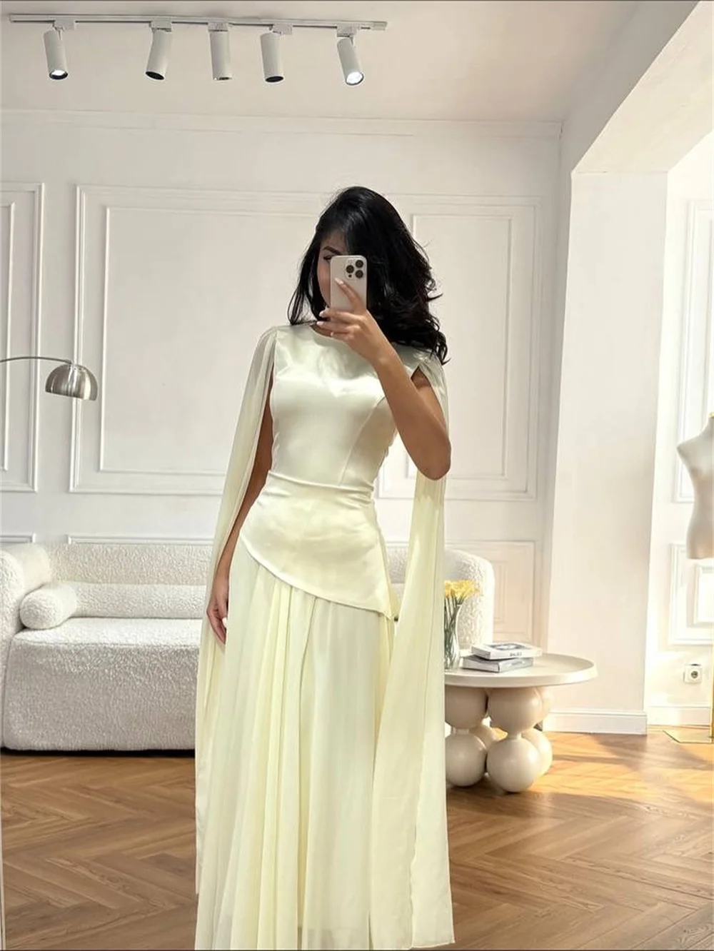 Tule plooi zeemeermin mouwloze avondjurk enkellange formele vrouw feestjurk op maat 2025, klassieke galajurk nieuw