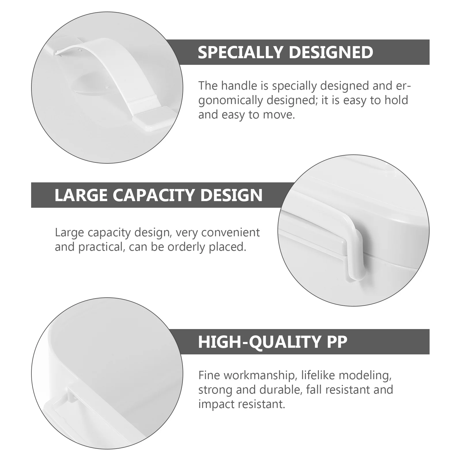 

1Pcs Large Capacity Household Medicine Chest Portable Storage Case Handheld Medicine Box Handheld Box with Lid