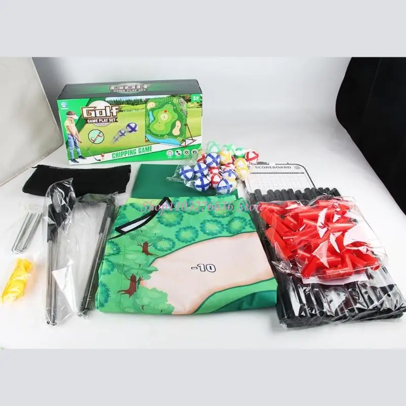 R6FD Portable Golfing Croquet Game for Kids Skill Building Garden Entertainment