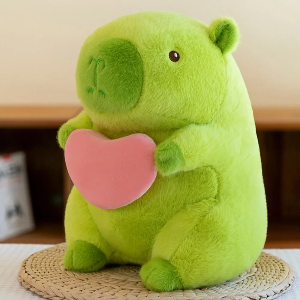 PP Baumwolle Grün Capybara Plüschtier Flauschige Simulation Liebe Capybara Puppe Weiche Cartoon Capybara Anime Fluffty Toy Home Decor