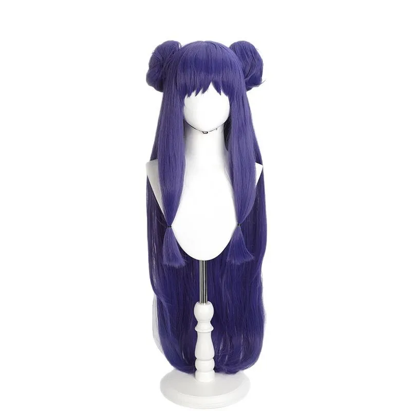 1-teilige Anime-Mädchen-Cosplay-Perücke, separater Blumenknospen-Stil mit langen, losen Haaren