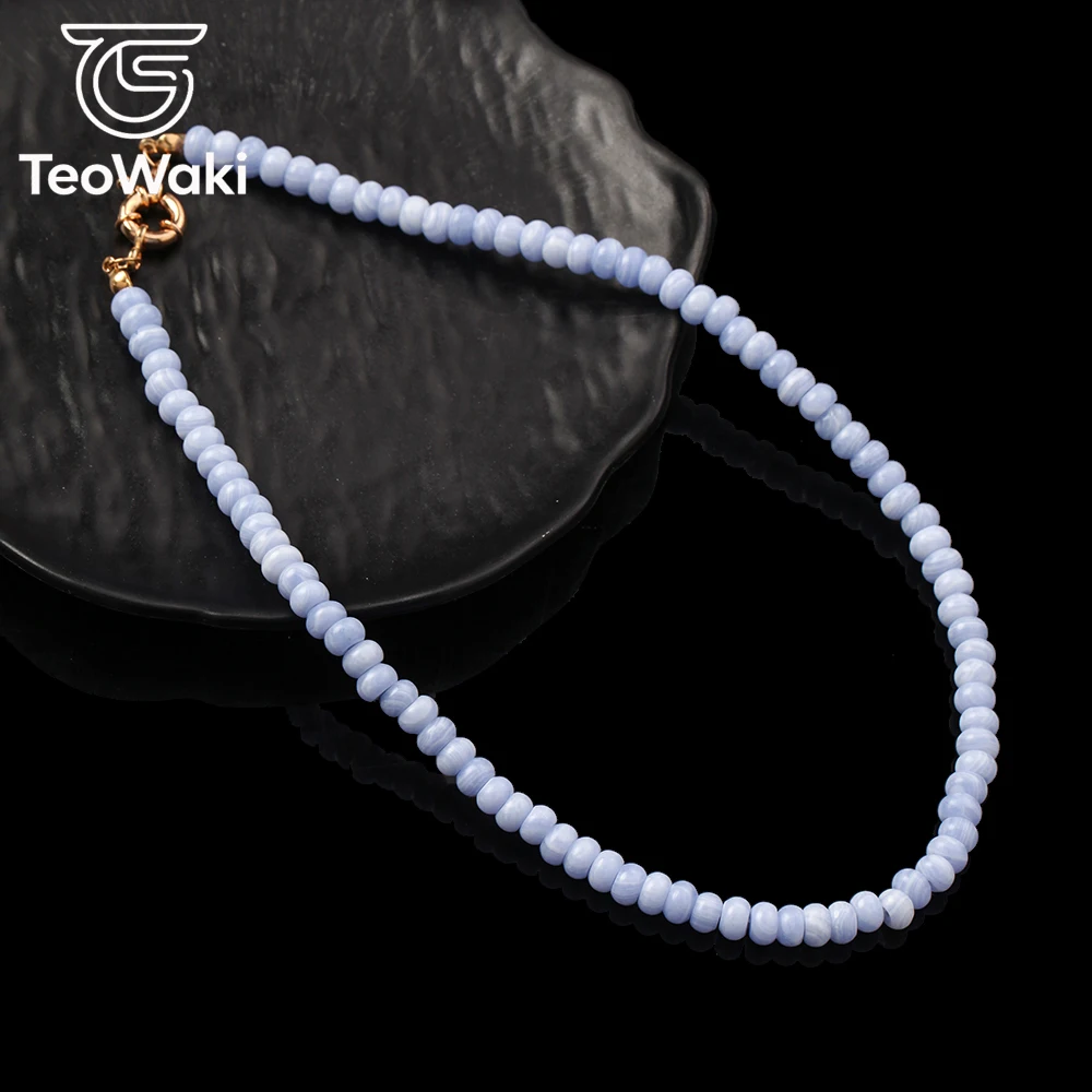 1pc Boho Purple Agate Abacus Beaded Necklace for Women Party Outfit Thanksgiving Gift Stackable Women Daily Party Neck Jewelry
