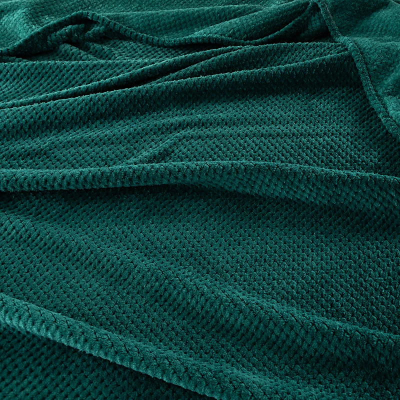 Winter Coral Fleece Flannel Blankets 300gsm Soft Fluffy Faux Fur Mink Throw Solid Sofa Cover Bedspread Plaid Blankets