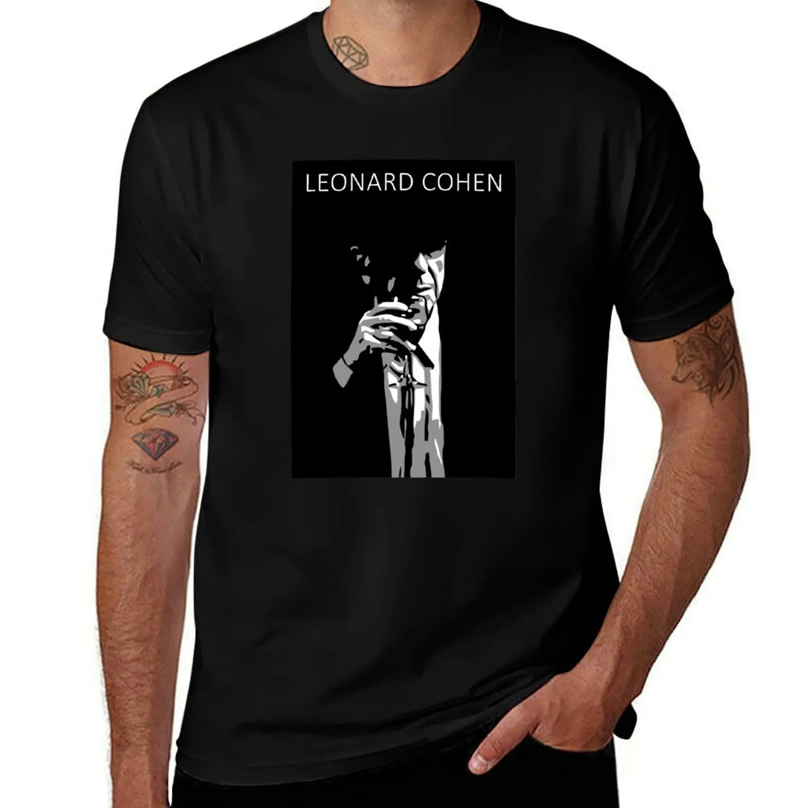 

Leonard Cohen - Tribute T-Shirt custom t-shirts summer top plus sizes funny costumes heavyweight t shirts for men