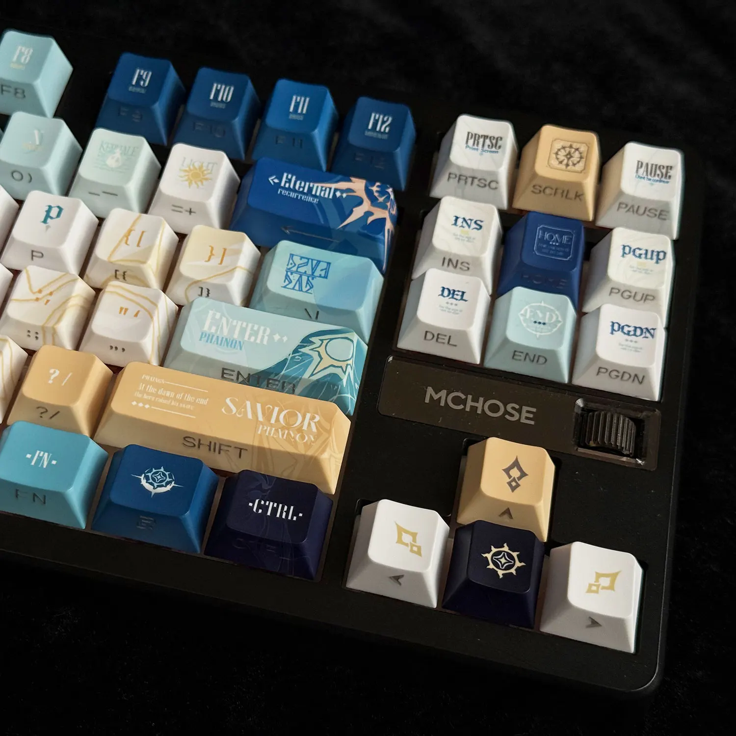 120-клавиш Honkai: колпачки для клавиш Star Rail Phainon Theme Keycap Аниме Game Key Cap PBT DYE SUB Cherry MX Switch для механической клавиатуры
