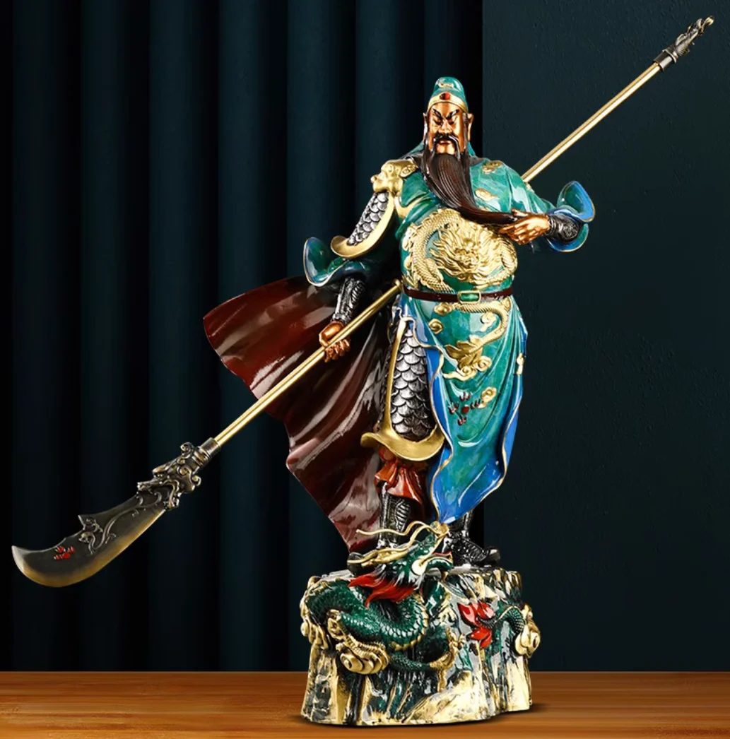 home fengshui Copper Guan Gong decoration Guan yu the Military God of Wealth