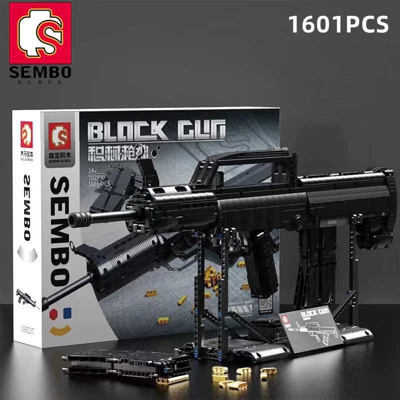 

SEMBO 1601PCS Gun Building Blocks Model Weapon Military City Bricks Gifts Toys For Children And Adults