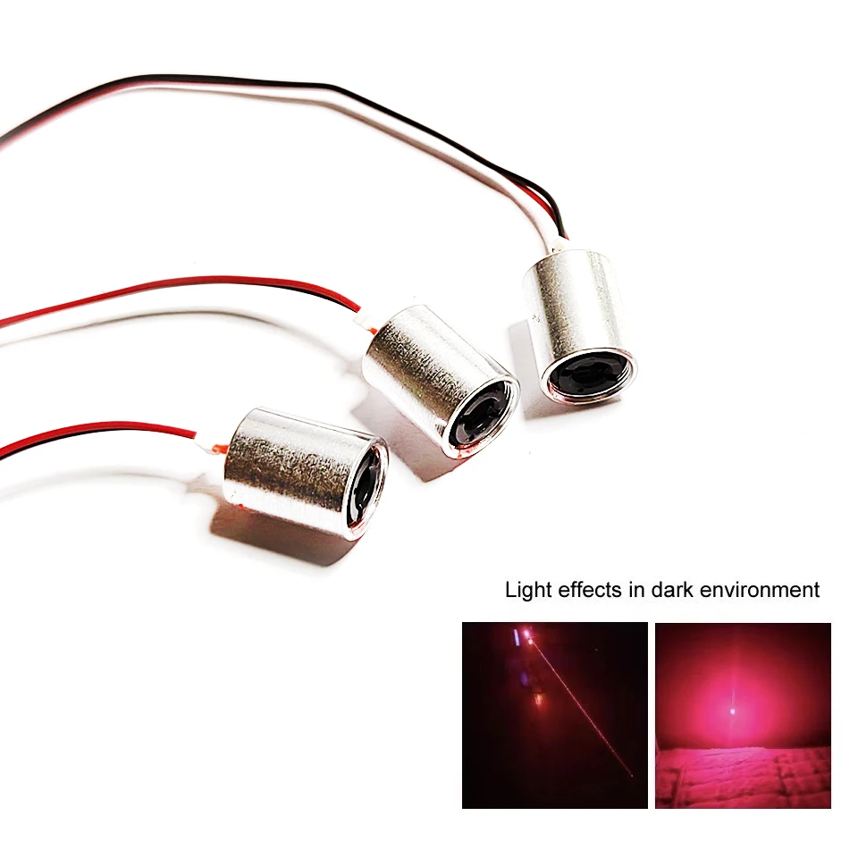 3/5/10pcs 650nm 80mW Red Dot Laser Diode Module Mini DIY Stage Lighting LED Flashlight Woodwork Parts